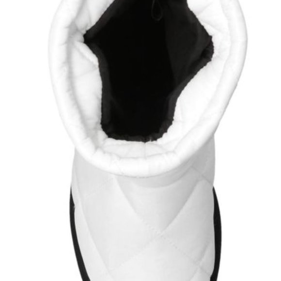 Dolce Gabbana White/Black Women's Logo Padded Boots EU 39 / US 8 - Picture 4 of 9